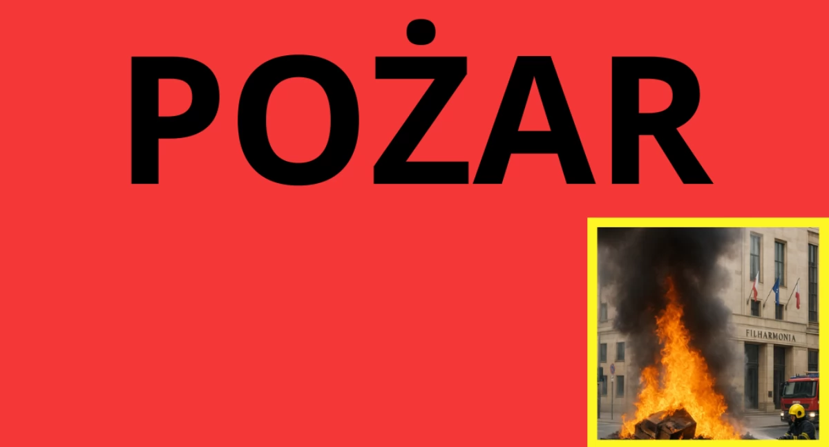 Pożar przy Filharmonii w trakcie Konkursu Chopinowskiego!