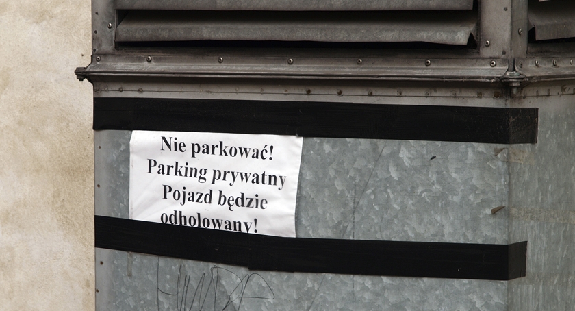 Prywatny parking?