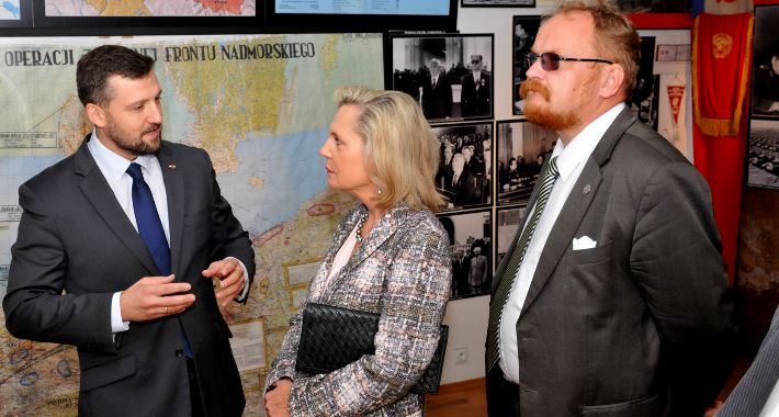 Anna Maria Anders zwiedziła Muzeum Kuklińskiego