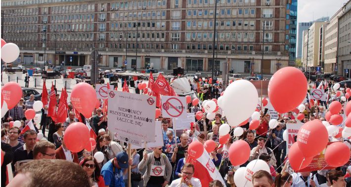 Manifestacja - Stop bankowemu bezprawiu