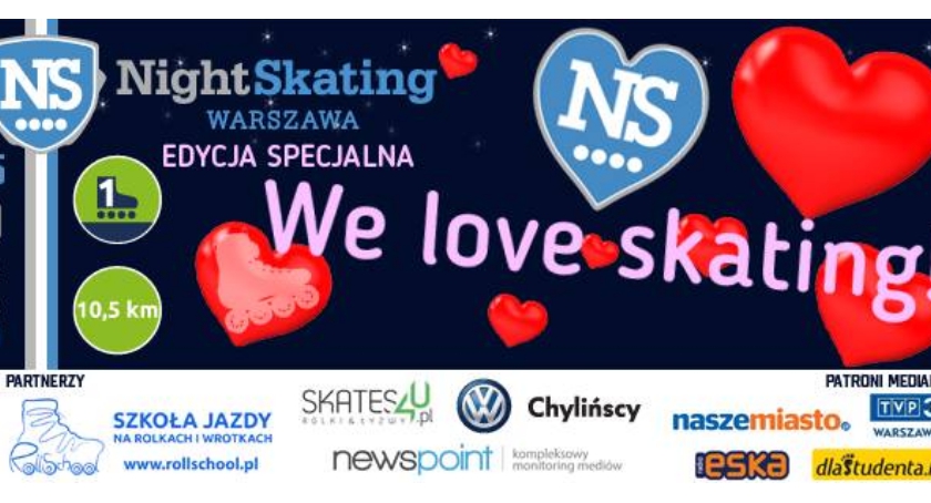 W Walentynki powraca Nightskating Warszawa