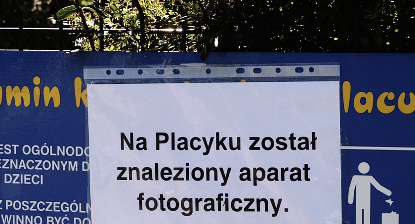 Znaleziono aparat fotograficzny!!!
