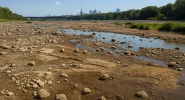 Historyczne minimum Wisły w Warszawie - poziom spadł…
