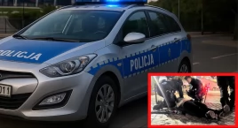 Policjanci uratowali kibica z poważnym urazem głowy