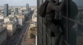 „Człowiek-pająk” na Varso Tower. 24-letni Francuz ws…