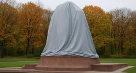Pomnik Chopina zasłonięty przed Konkursem Chopinowsk…