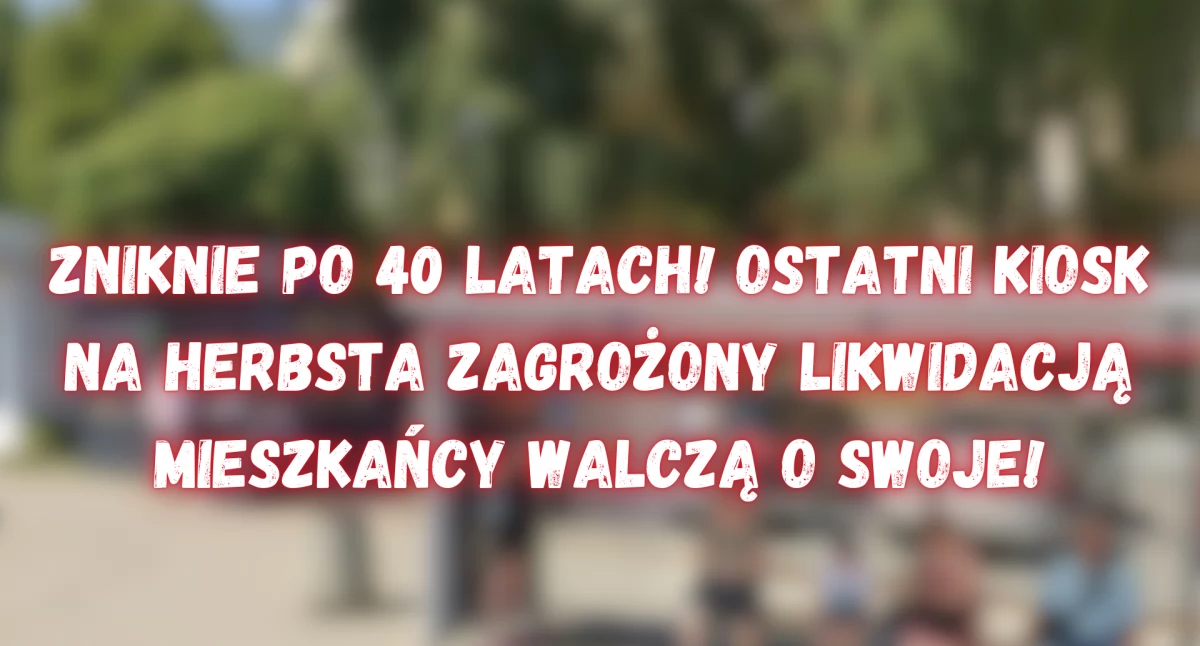 Zamknięcie kiosku Ruchu na Herbsta – mieszkańcy Ursynowa protestują