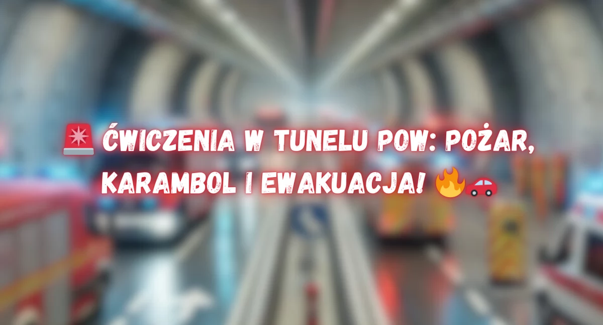 Ćwiczenia w Tunelu Południowej Obwodnicy Warszawy – Sprawdzenie Systemów Bezpieczeństwa i Gotowości Służb