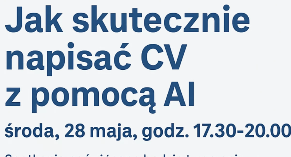 Jak skutecznie napisać CV z pomocą AI? Warsztaty w UrsynLabie
