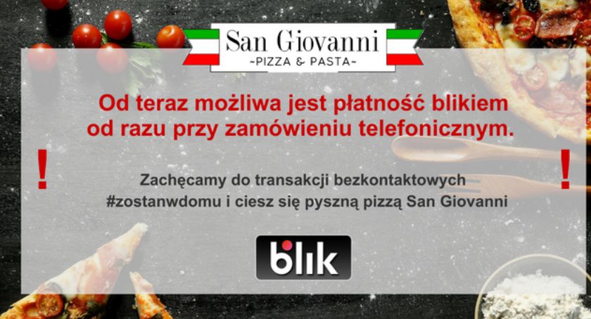 Pizzeria San Giovanni ogranicza ryzyko zarażenia koronawirusem do minimum!