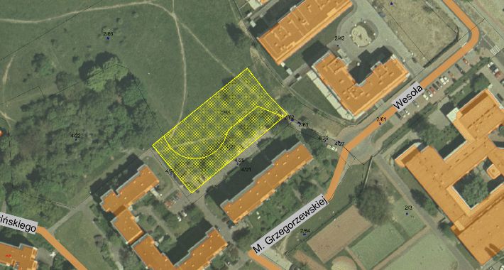 Nie dla sprzedaży działki przy Grzegorzewskiej 13