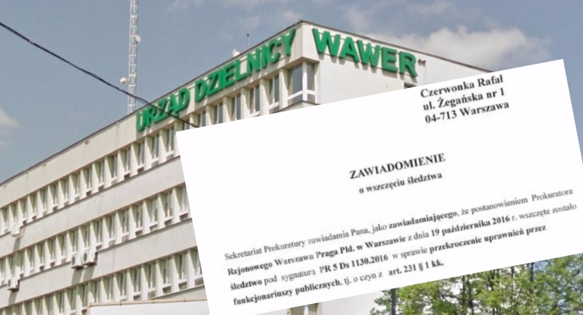 Wawerscy urzędnicy pod lupą śledczych. Prokuratura zbada czy nie przekroczyli uprawnień