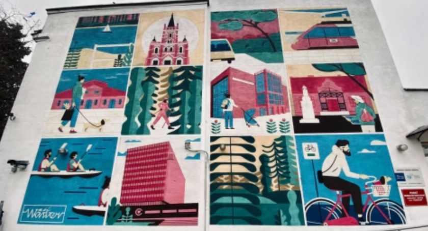 Niezwykły mural przy Żegańskiej. Dawid Ryski narysował Wawer!