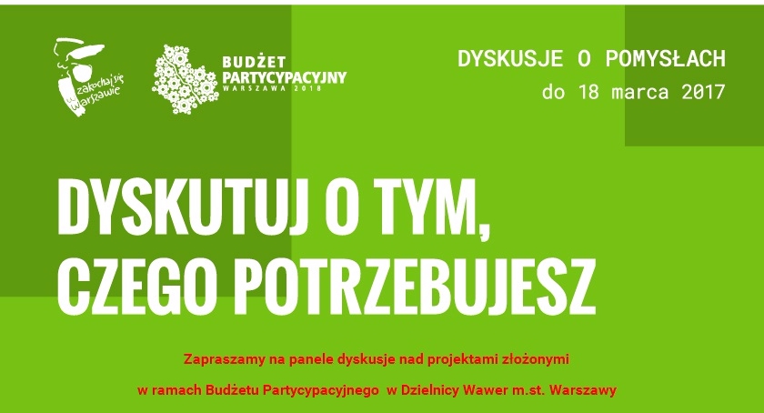 Dyskusje o projektach budżetu obywatelskiego.