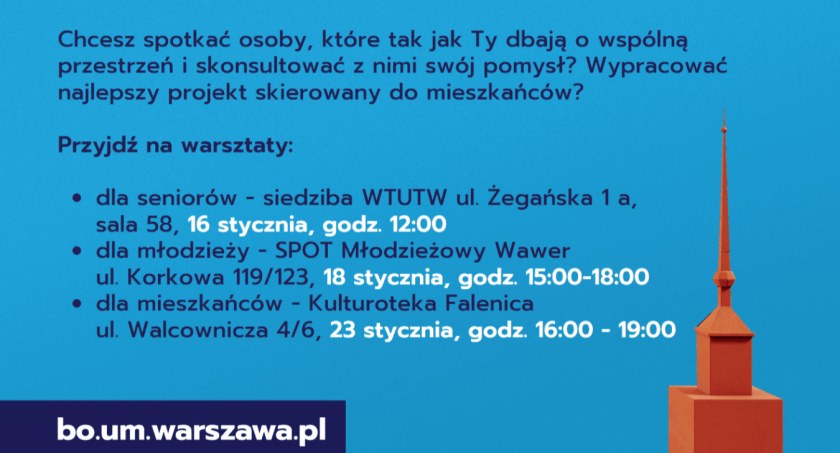 Już jutro warsztaty z Budżetu Obywatelskiego dla seniorów!