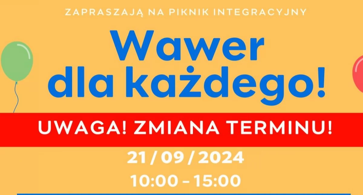 Piknik Wawer dla każdego. Zmiana terminu