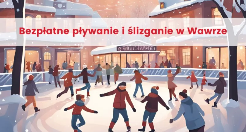 W ferie bezpłatne lodowisko i pływalnia w Wawrze. Sprawdź terminy i godziny