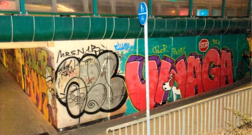 Białorusin i Ukrainiec złapani. Pomazali ponad 65 metrów kwadratowych