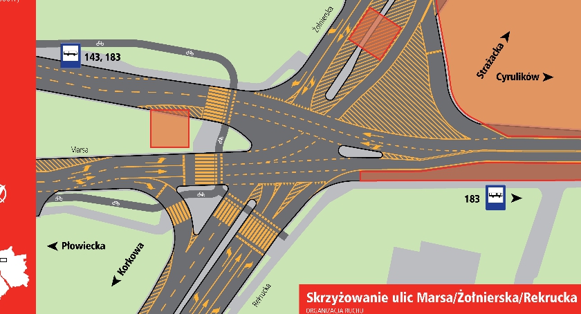 Od jutra kolejne zmiany na ul. Marsa!