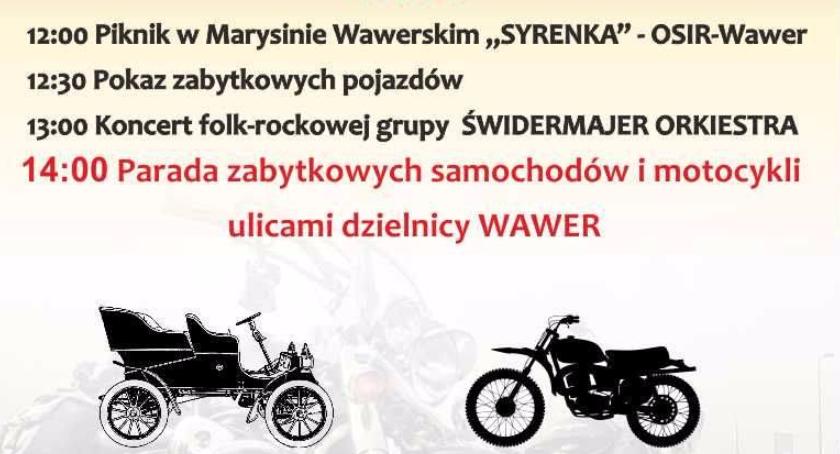 Zabytkowe motocykle i samochody w Wawrze