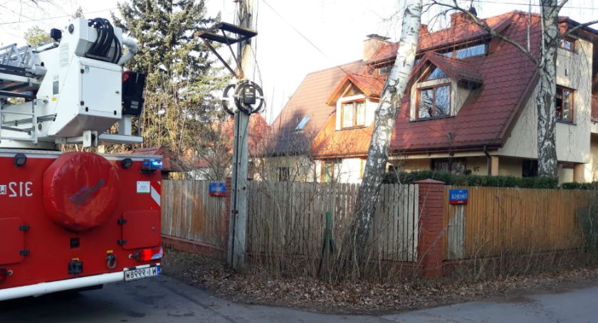 Pożar domu przy ulicy Dusznickiej