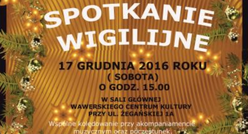 Spotkanie wigilijne w Wawrze