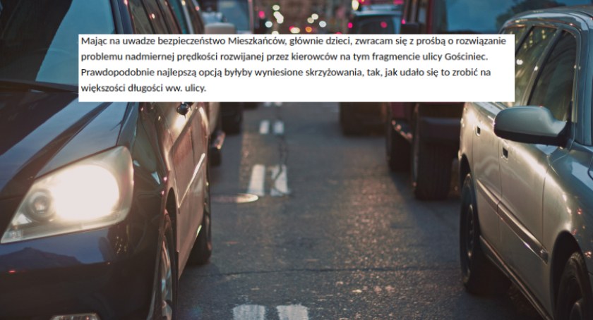 Niebezpiecznie na ul. Gościniec. Potrzebna interwencja