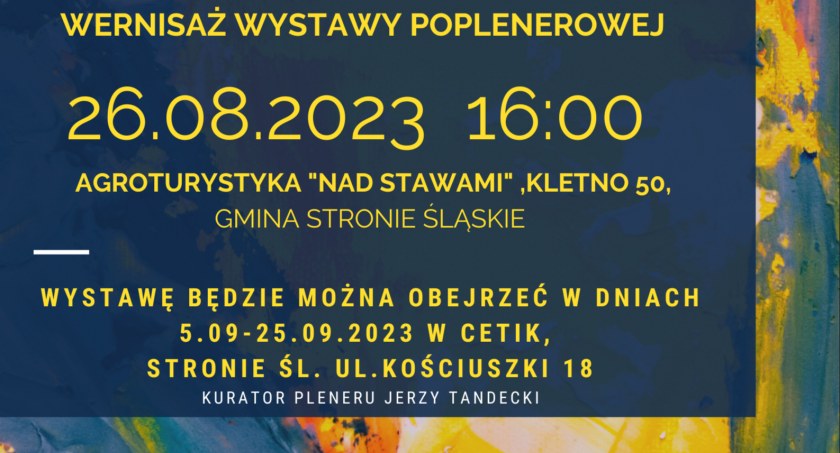 XII Międzynarodowy Plener Malarski – wernisaż 26 sierpnia br.