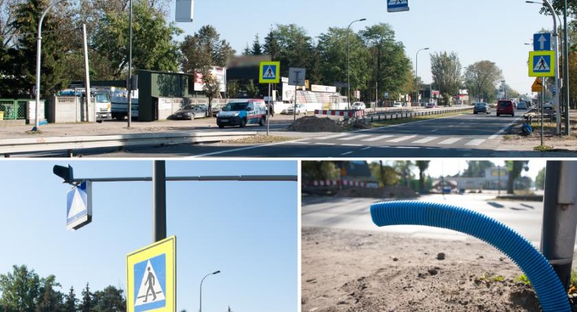 Trwa budowa świateł u zbiegu Traktu Brzeskiego z Jeździecką