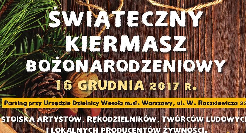 Świąteczny kiermasz bożonarodzeniowy już w sobotę!