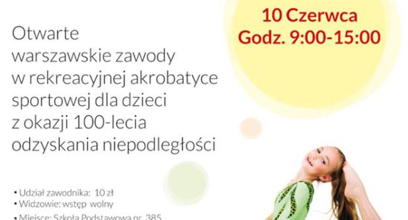 Zawody dla Młodych Talentów Akrobatyki Sportowej 10 czerwca w Wesołej