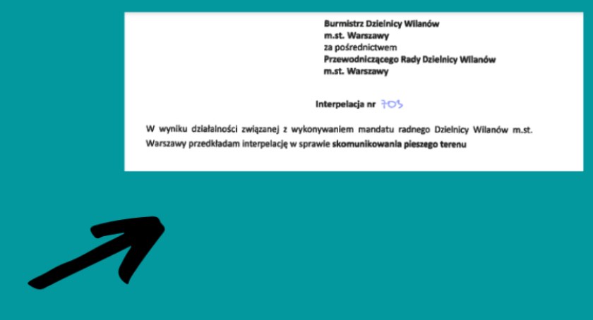 Warto stworzyć szlak od ul. Hlonda do Sadu Wilanowskiego