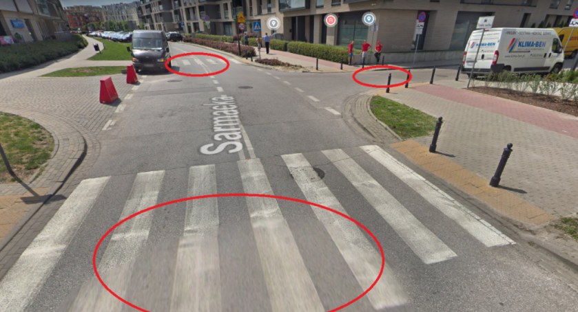 Doświetlić przejścia na ul. Sarmackiej