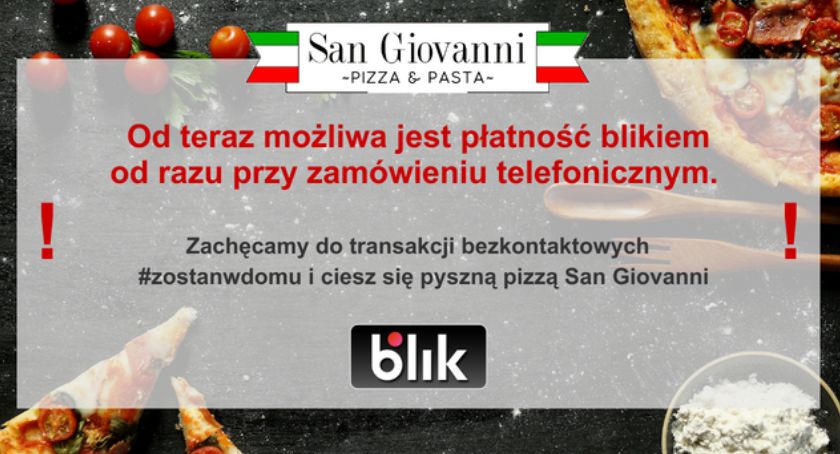 Pizzeria San Giovanni ogranicza ryzyko zarażenia koronawirusem do minimum!