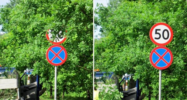 Zgłoś słabo widoczne znaki drogowe  