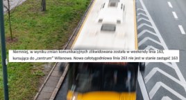 Linia 263 jest ok, ale brak linii 163 rozczarowuje