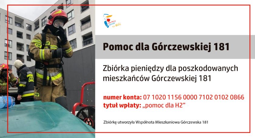 Po pożarze na ul. Górczewskiej 181 stworzyli zbiórkę