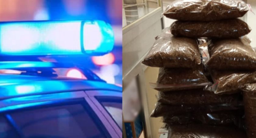 Nielegalny handel tytoniem. Wolscy policjanci w akcji [ZDJĘCIA]