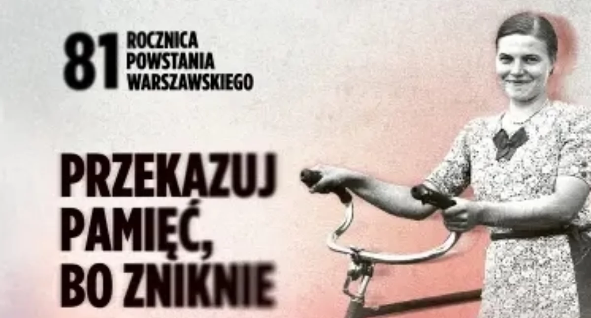 Rowerowa Masa Powstańcza w rocznicę Powstania Warszawskiego