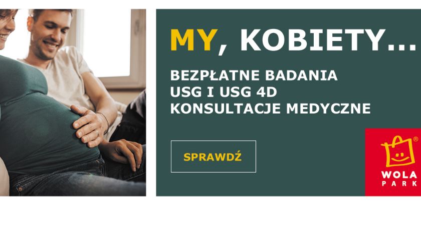 Bezpłatne badania USG 4D, konsultacje medyczne dla przyszłych mam w Wola Parku w dniach 27/28 kwietnia 