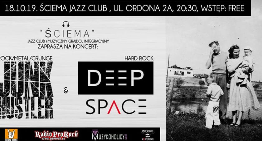 Koncert JUNK HUSTLER i DEEP SPACE Wstęp free!