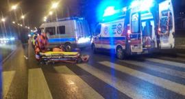 Piesza potrącona przez autobus komunikacji miejskiej