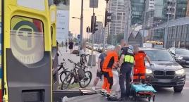 Wypadek prawie pod domem. Strażacy pomagali na ul. Żelaznej