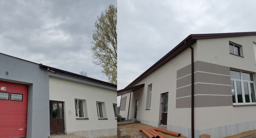 Gmina Rybno: Trwają remonty strażnic: OSP Matyldów i Cypriany już wkrótce zmienią swoje oblicze,  inwestycja za prawie 1,6 mln zł 