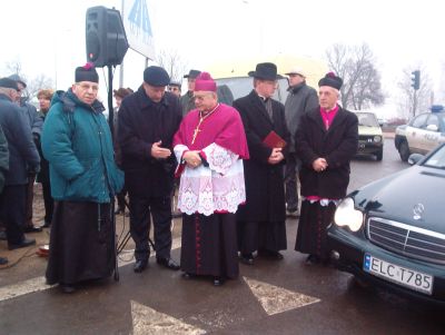 Wystąpienie starosty Jóżefa Gołębiowskiego na otwarciu obwodnicy