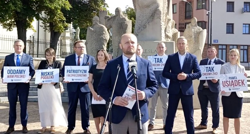 Konfederacja przedstawia kandydatów i składa obietnice - więcej kaszanki na grilla, mniejsze podatki i szczepionkowa odpowiedzialność