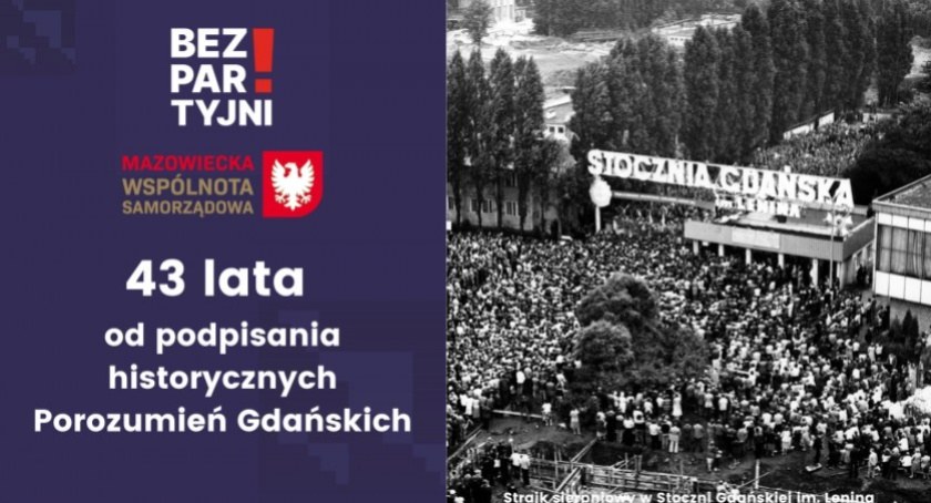 43 lata od podpisania historycznych Porozumień Gdańskich