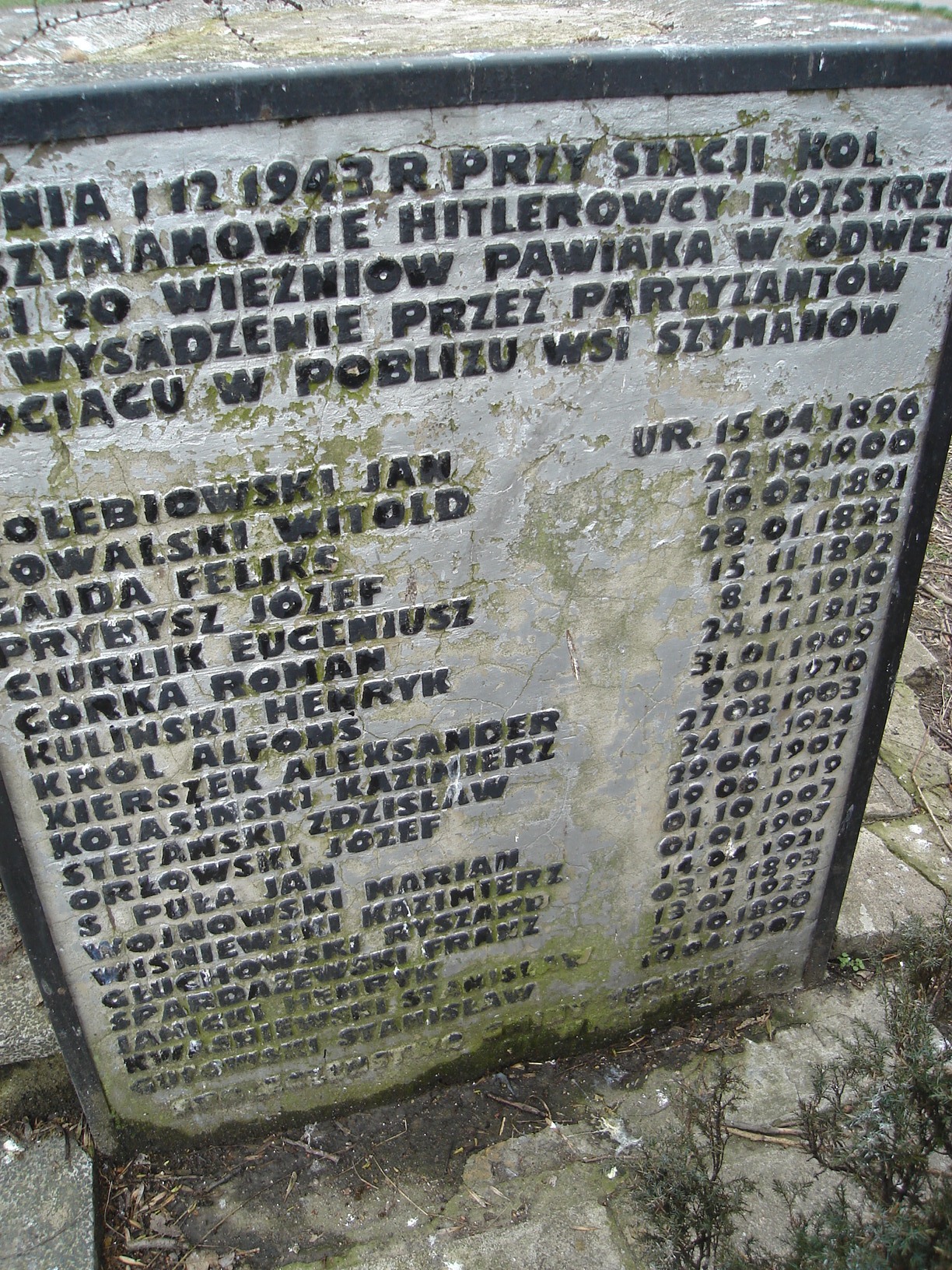 Historia Gminy Teresin - Wysadzony pociąg