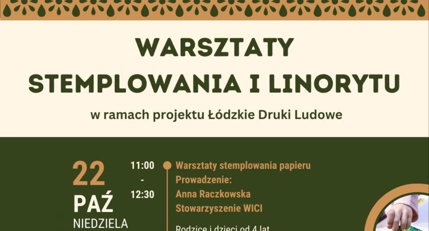 Łódzkie Druki Ludowe: Warsztaty stemplowania i linorytu