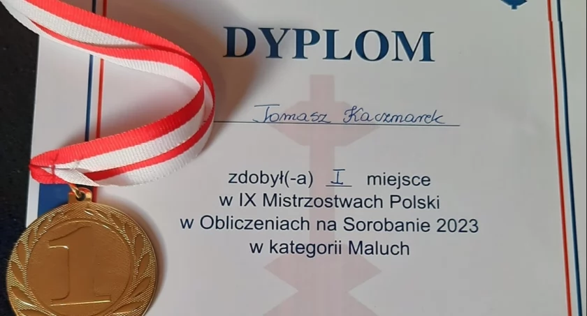 Sukcesy Tomasza Kaczmarka mieszkańca gminy Rybno